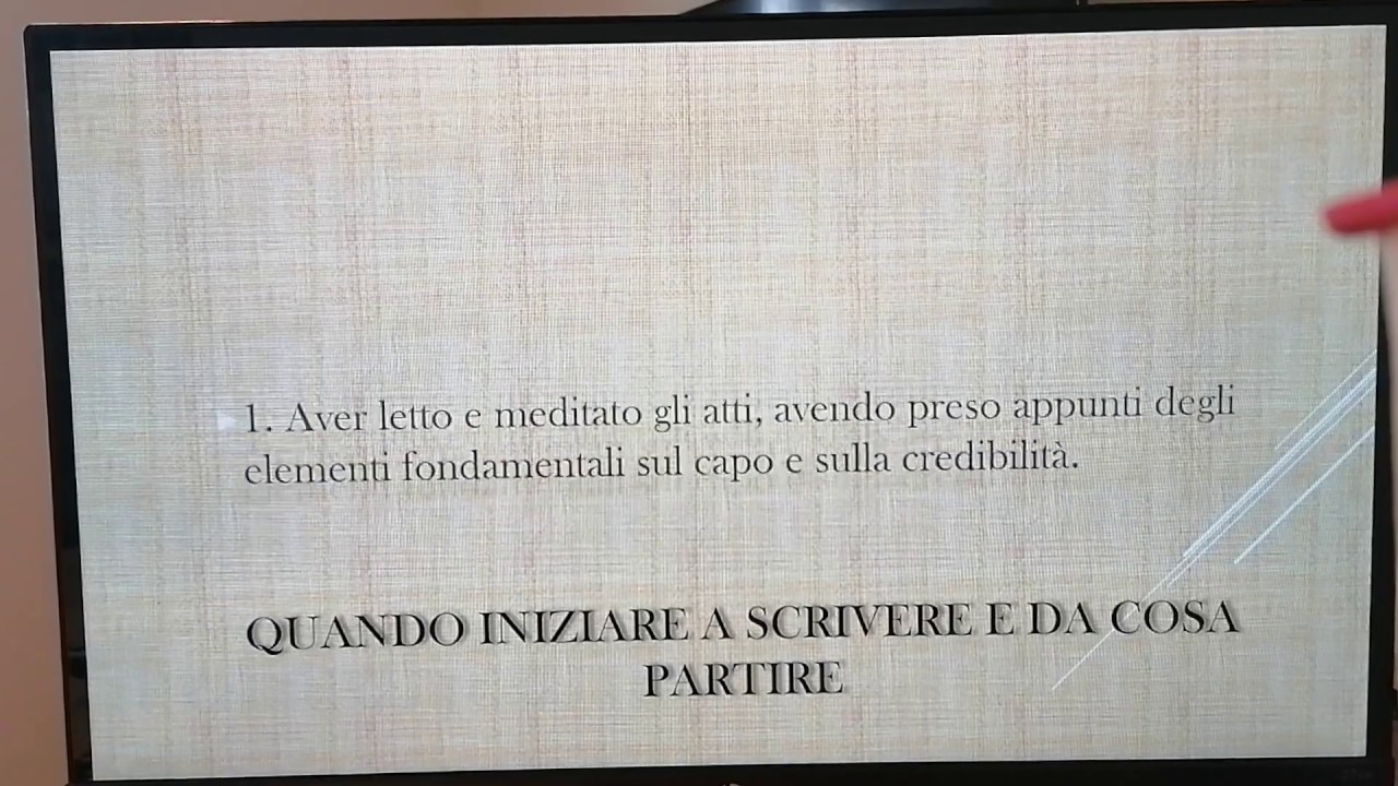 Come si scrive il voto del giudice prima della decisione