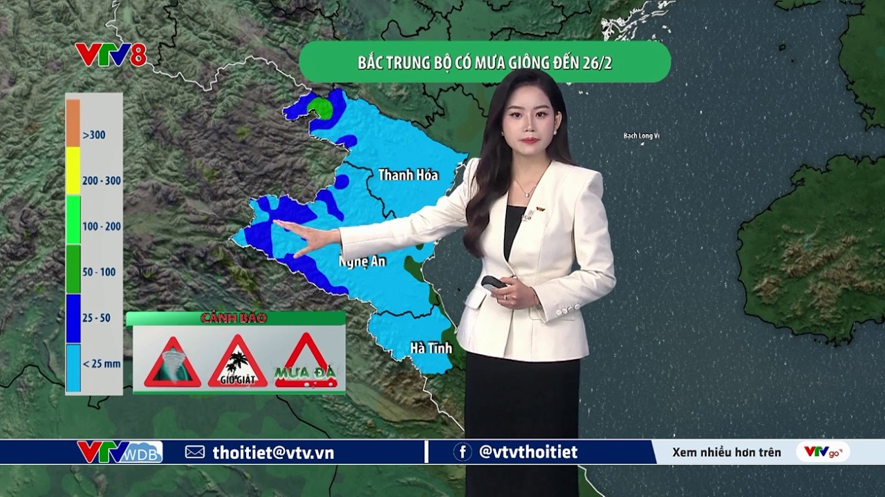 Dự báo thời tiết du lịch 7 ngày tới từ ngày 25/02 đến ngày 03/03/2026 | VTVWDB