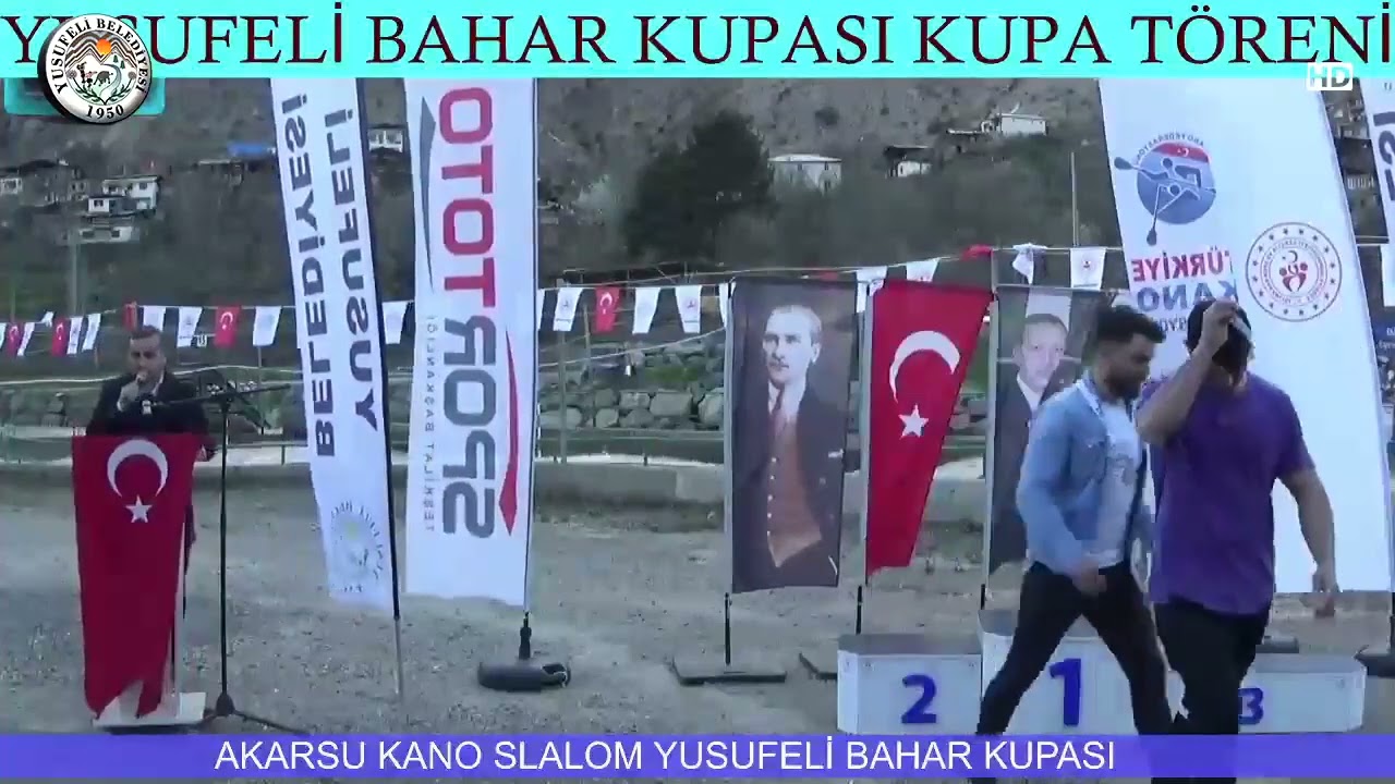 YUSUFELİ BELEDİYESİ AKARSU KANO SLALOM BAHAR KUPASI 3. BÖLÜM ÖDÜL TÖRENİ