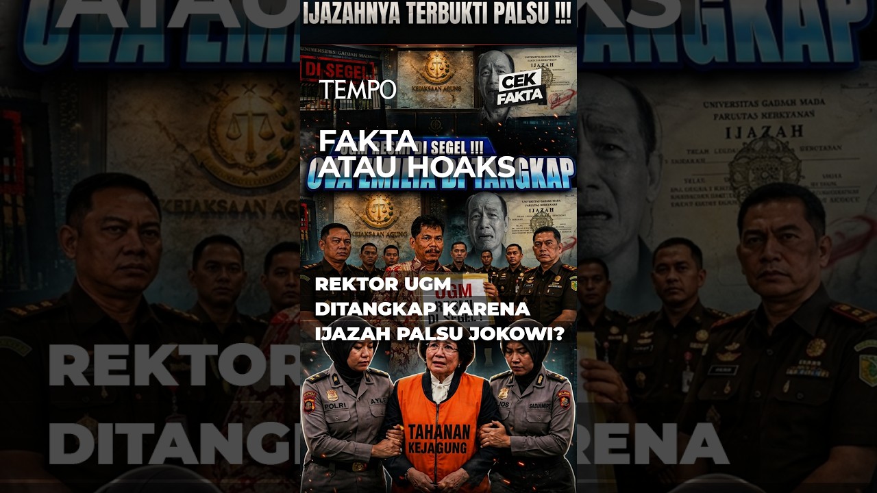 Keliru: Rektor Universitas Gadjah Mada Ditangkap karena Ijazah Palsu Jokowi | Cek Fakta