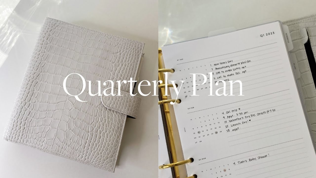 HOW I Use My Quarterly Planner Inserts | 2023 Big-Picture Planning PART 1  | MadyPlans