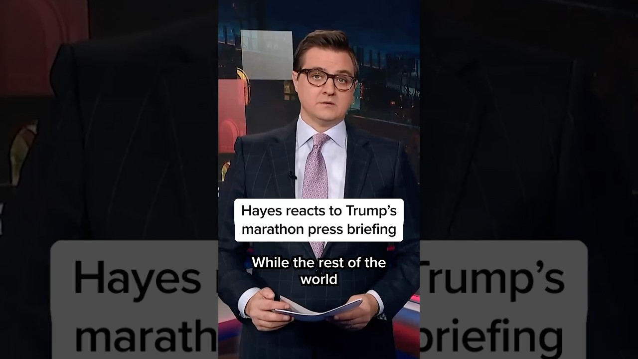 Hayes reacts to Trump's marathon press briefing