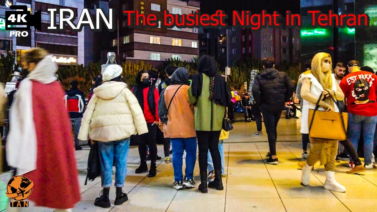 Iran Walking Tour on Black Friday in Tehran at Night Kourosh Mall Tehran Vlog Iran Nightlife Walk 4k
