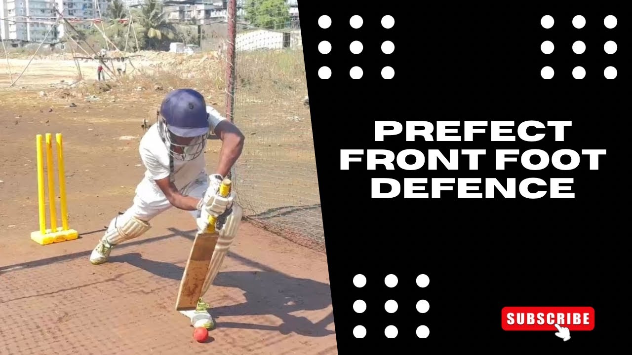  Prefect Front Foot Defence #cricket #batting #viral #ipl 