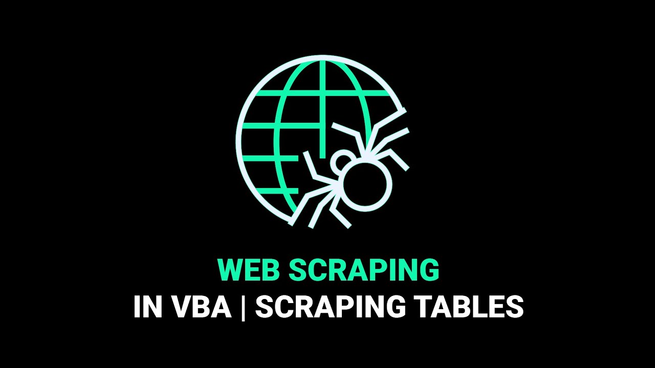 Web Scraping With VBA | Scraping Data Tables