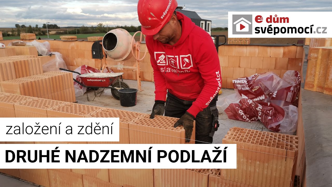 016# Založení zdiva a zdění 2.NP | e4 dům svépomocí