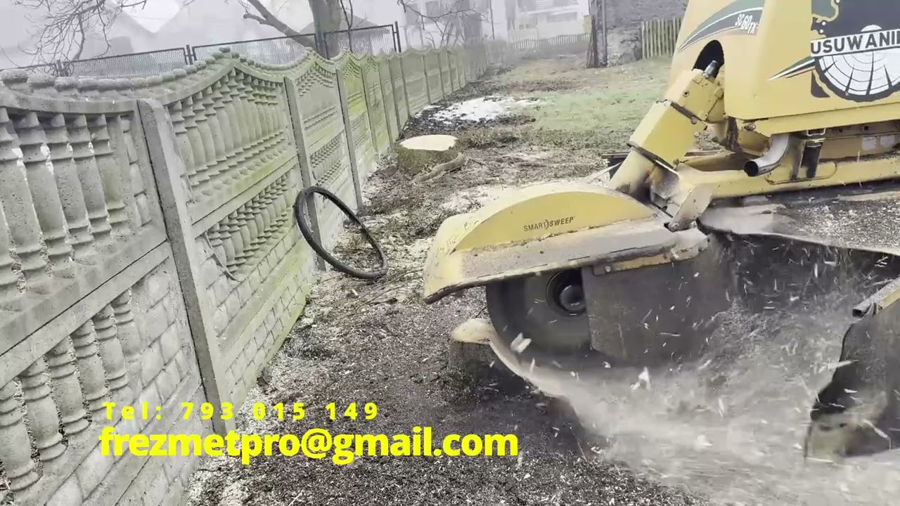 FREZOWANIE PNIA = USUWIANIE PNI -  - SC60TX - FREZMET - STUMP GRINDING
