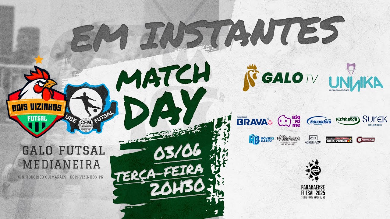 Galo Futsal x Medianeira - 03ª Rodada Copa União 2025