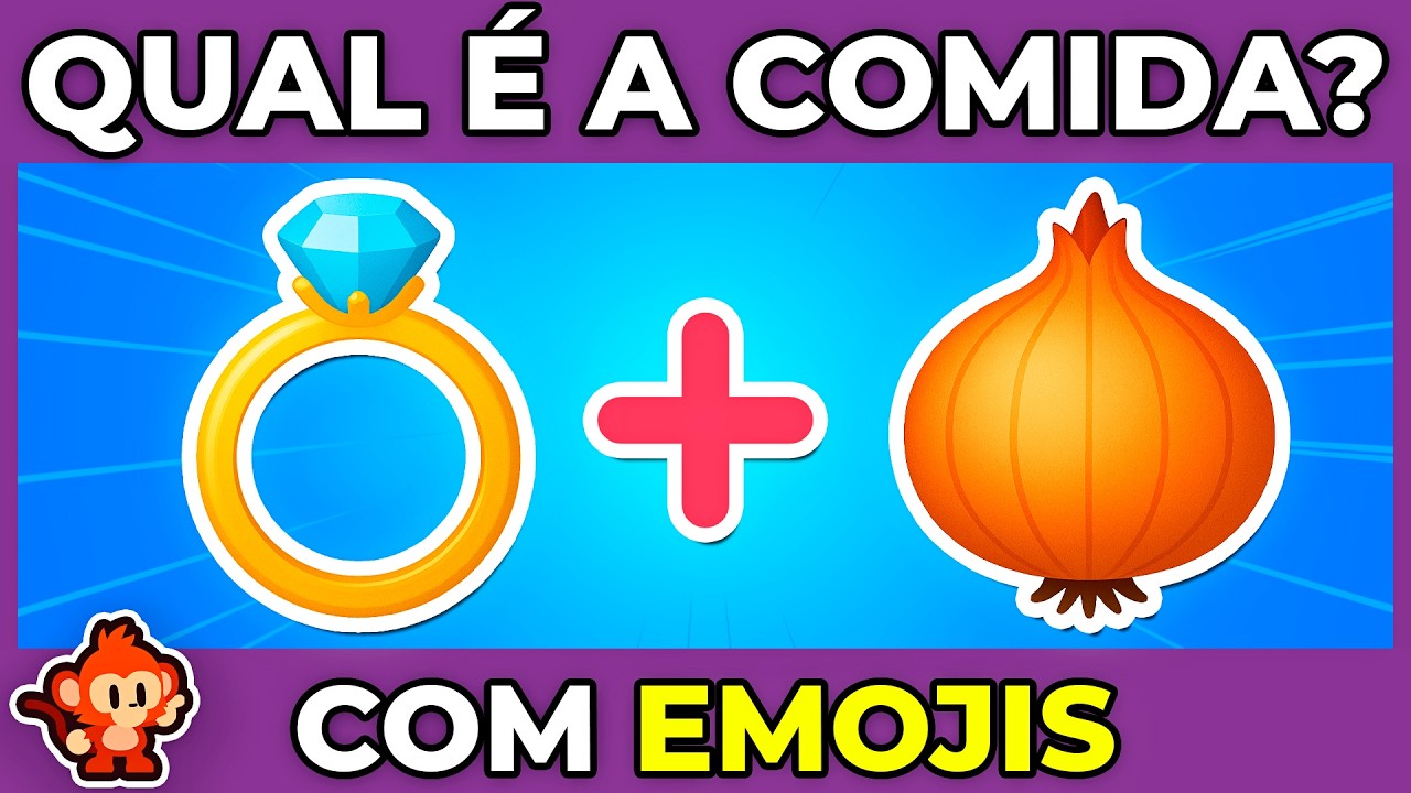 🥖 ADIVINHE A COMIDA PELOS EMOJIS 😀| Teste seu racioc&iacute;nio nestes desafios divertidos #quiz #macaquiz