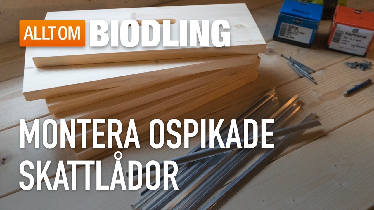 Montera ospikade skattl&aring;dor - Biredskap - Biodling