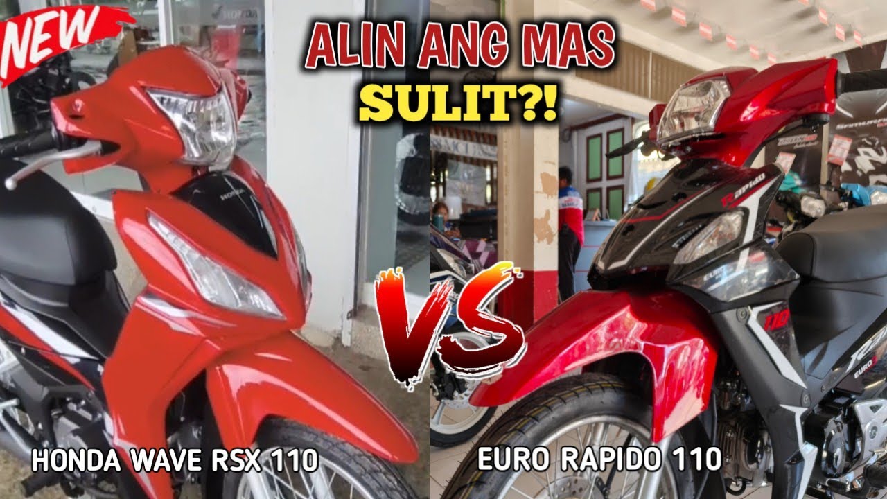 HONDA WAVE RSX VS EURO RAPIDO 110 #trendingvideo #viralvideos #viral 