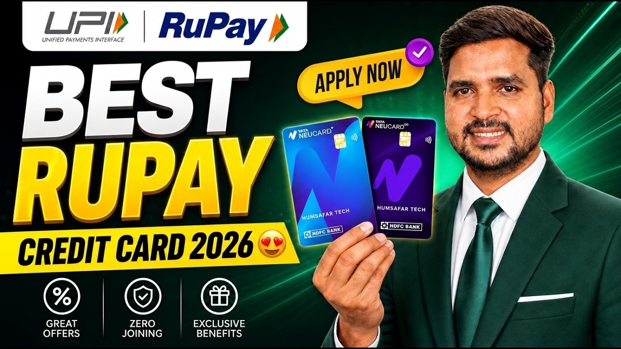 Best Rupay Credit Card 2026 | Best UPI Credit Card | How to Apply HDFC Tata Neu Credit Card