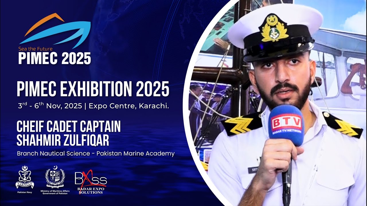 Shahmir Zulfiqar at PIMEC 2025 | Pakistan Marine Academy Cadet Insights