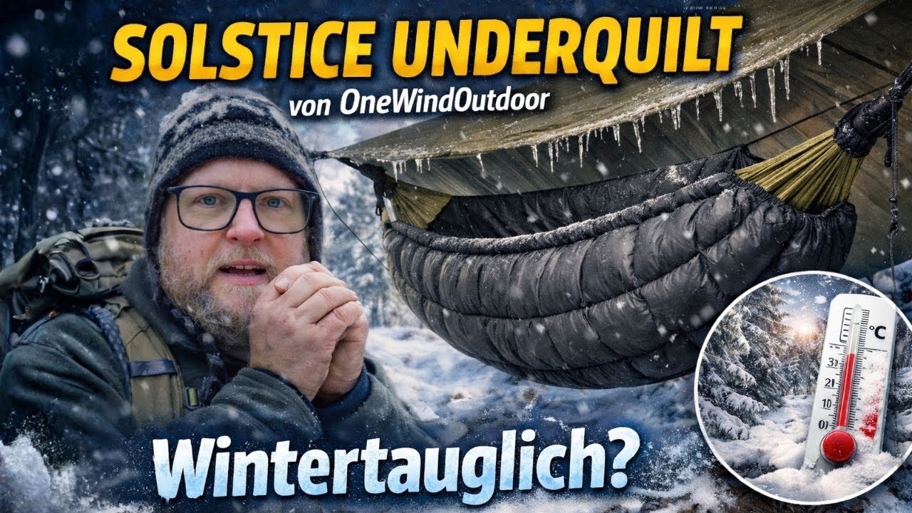 Hammock underquilt for light frost! #OneWindOutdoors Solstice #hammockgear #review