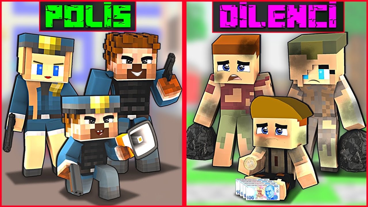 FAKİR AİLESİ VE KEREM KOMİSER AİLESİ YER DEGİŞTİRDİ! 😱 - Minecraft