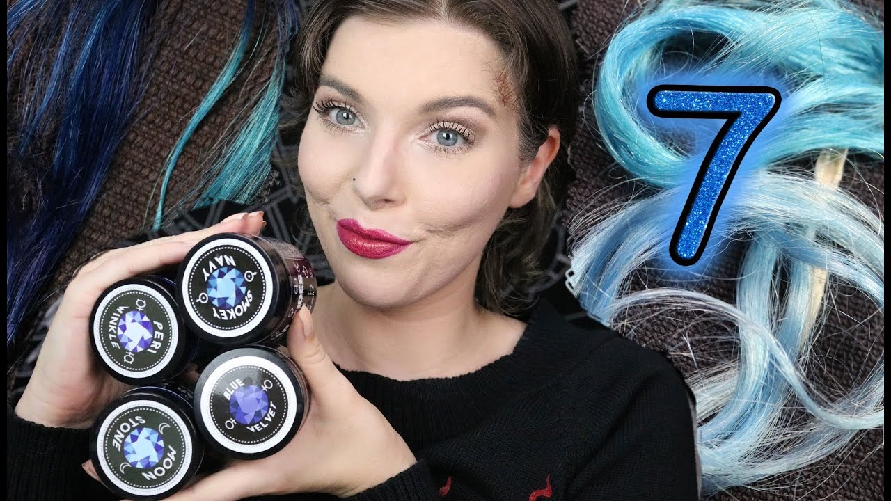 LUNAR TIDES Swatches Blue Velvet, Moonstone, Periwinkle, Smokey Navy - Haltbarkeit, Auswaschen