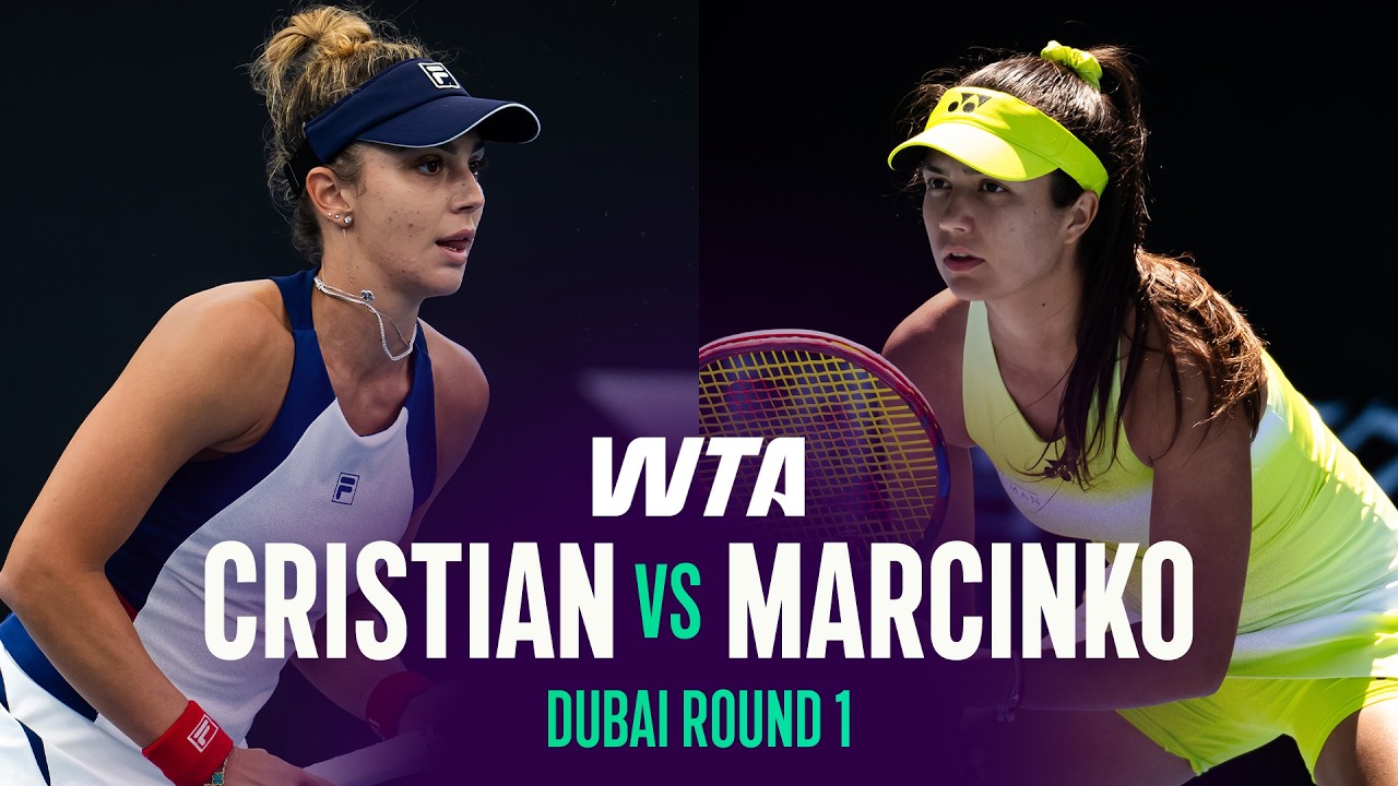 Jaqueline Cristian vs. Petra Marcinko | 2026 Dubai Round 1 | WTA Match Highlights