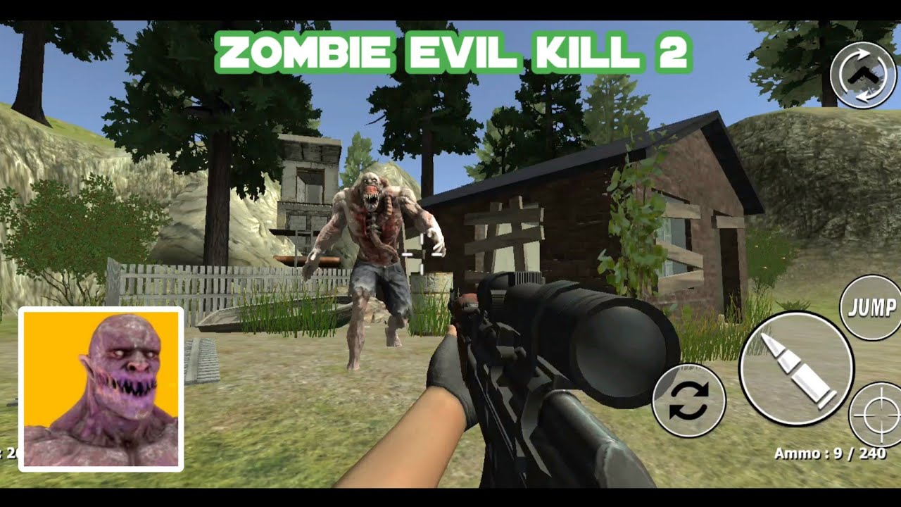 Zombie Evil Kill 2 | old version zombie Monsters | level 24-25 Final boss