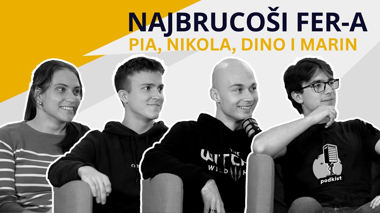 Najbolji brucoši na FER-u - Pia, Nikola, Dino i Marin | podkist #47