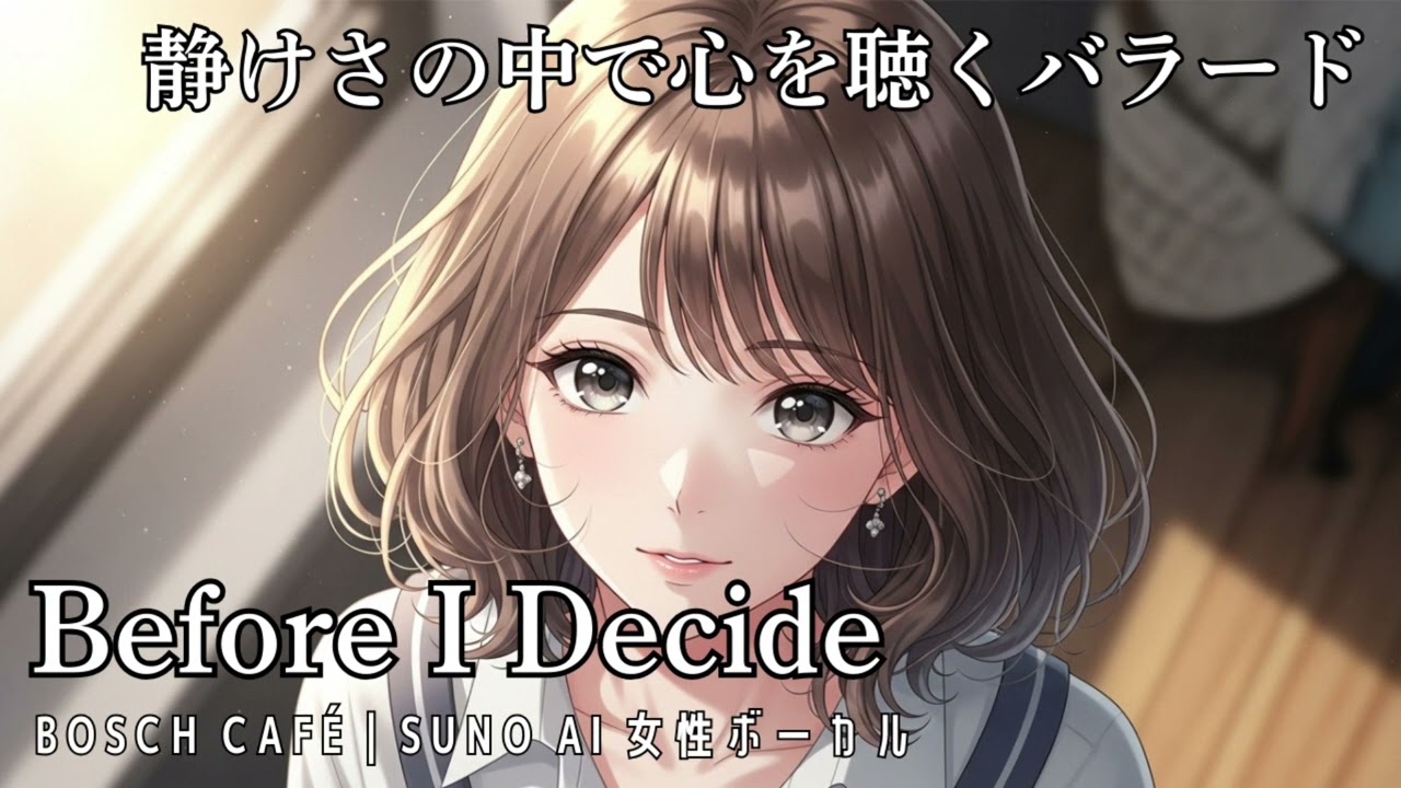 Before I Decide | 「決めない時間」も、ちゃんと進んでいる。c #AI作曲 #オリジナル曲 #suno #sunoai #sunoaisong #jpop