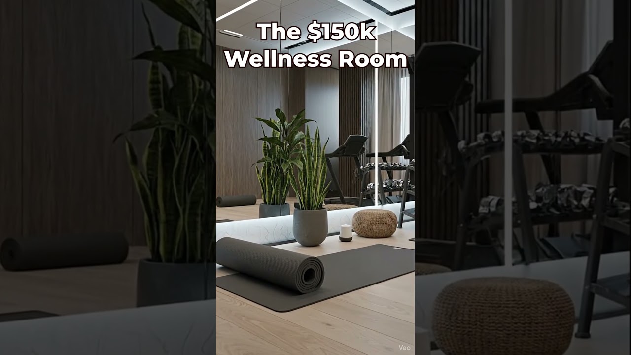 AI Designed This $150k LUXURY Home Gym & Wellness Room! 💪