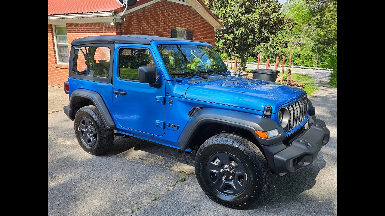 POV Driving a 2025 2 Door Jeep Wrangler Sport V6 | 6-Speed Manual Backroad Adventure