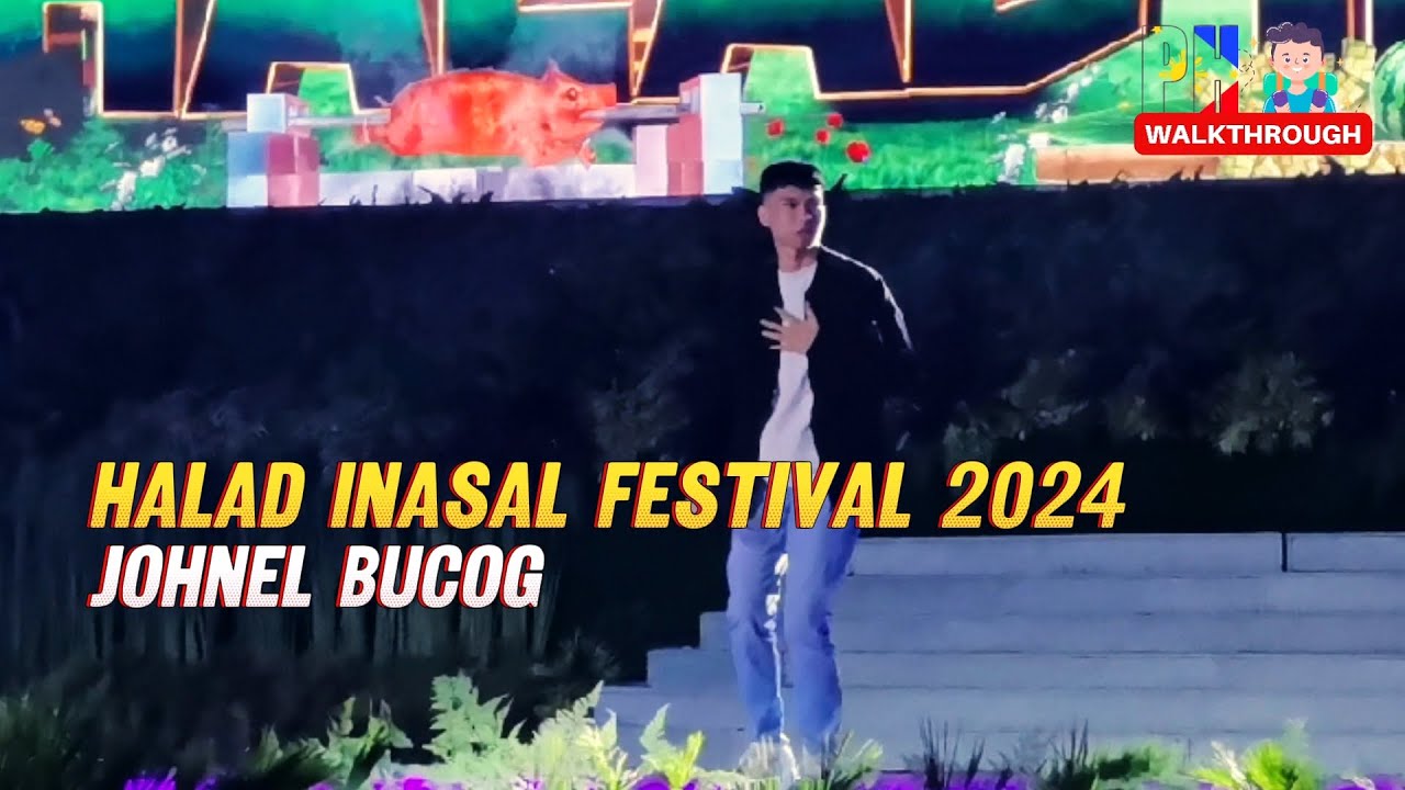 Johnel Bucog performs during Halad Inasal Festival 2024.