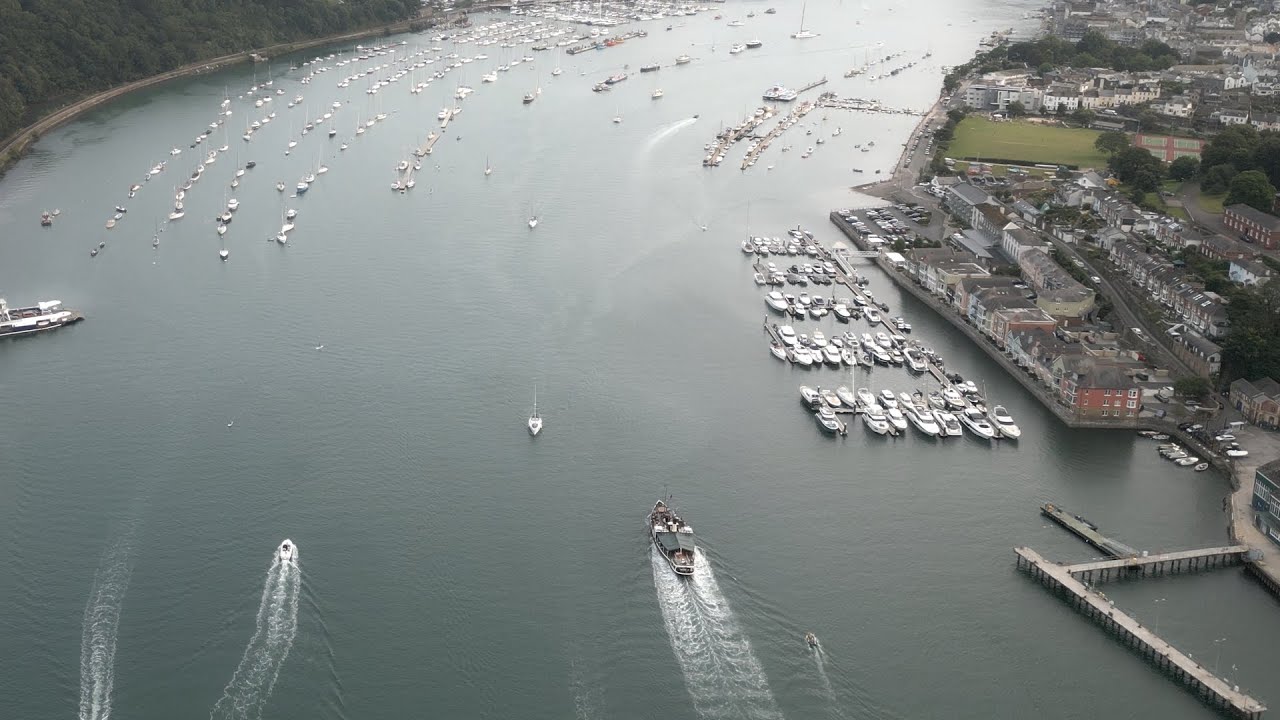 Discover Devon - Following the Paddle Steamer "Kingswear Castle" into Dartmouth Harbour
