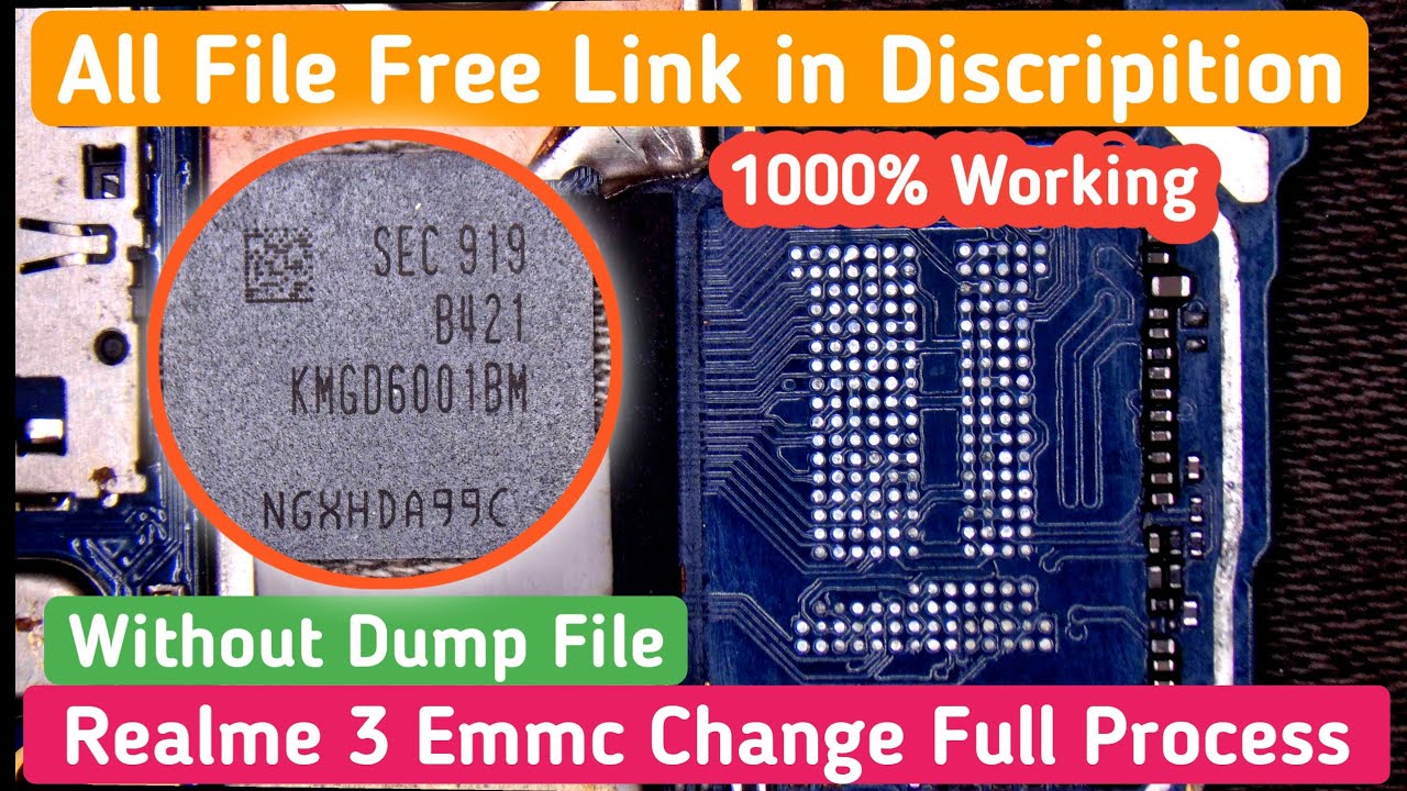 Realme 3 Emmc Change Full Process 2024 || Realme 3 Emmc Change Without Dump File 📁 2024