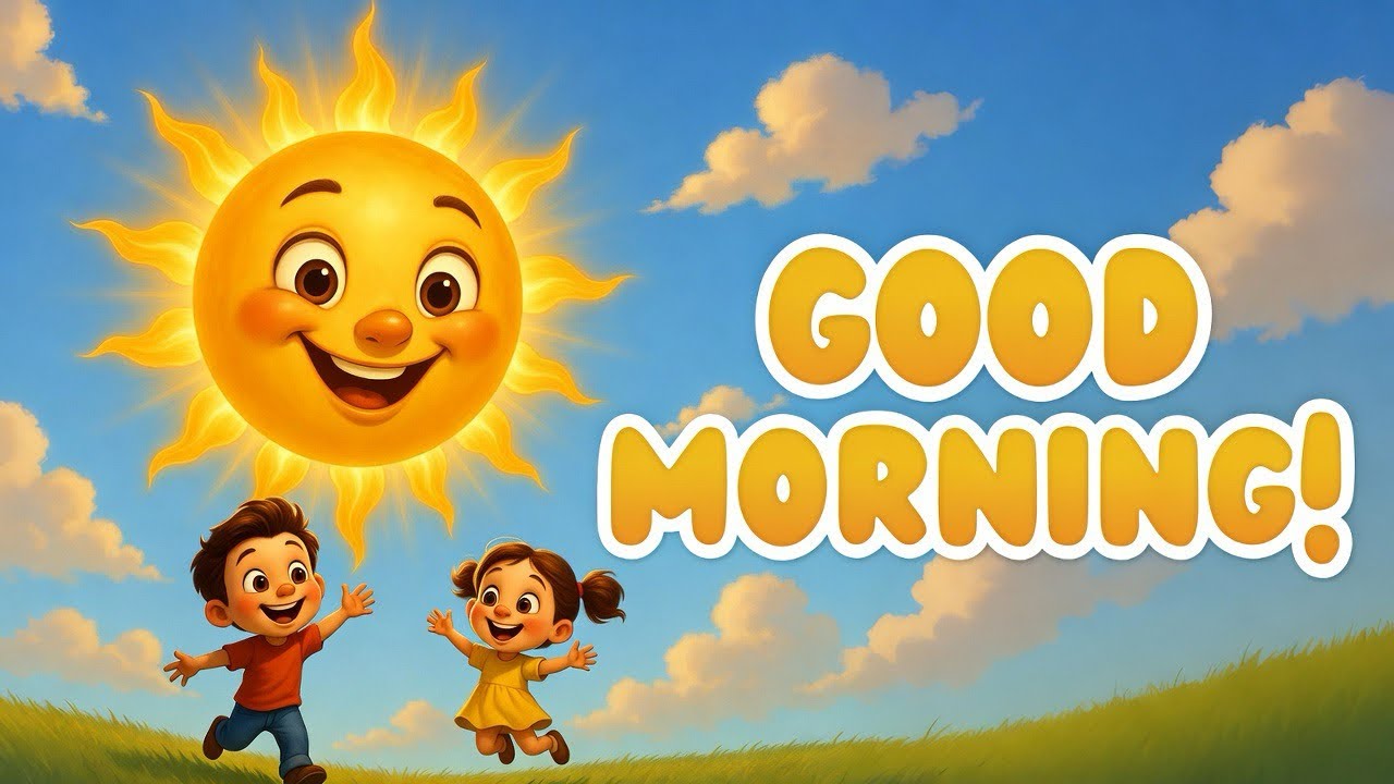 Good Morning Sunshine ☀️ | Wake Up Song for Kids | Fun Morning Routine Song