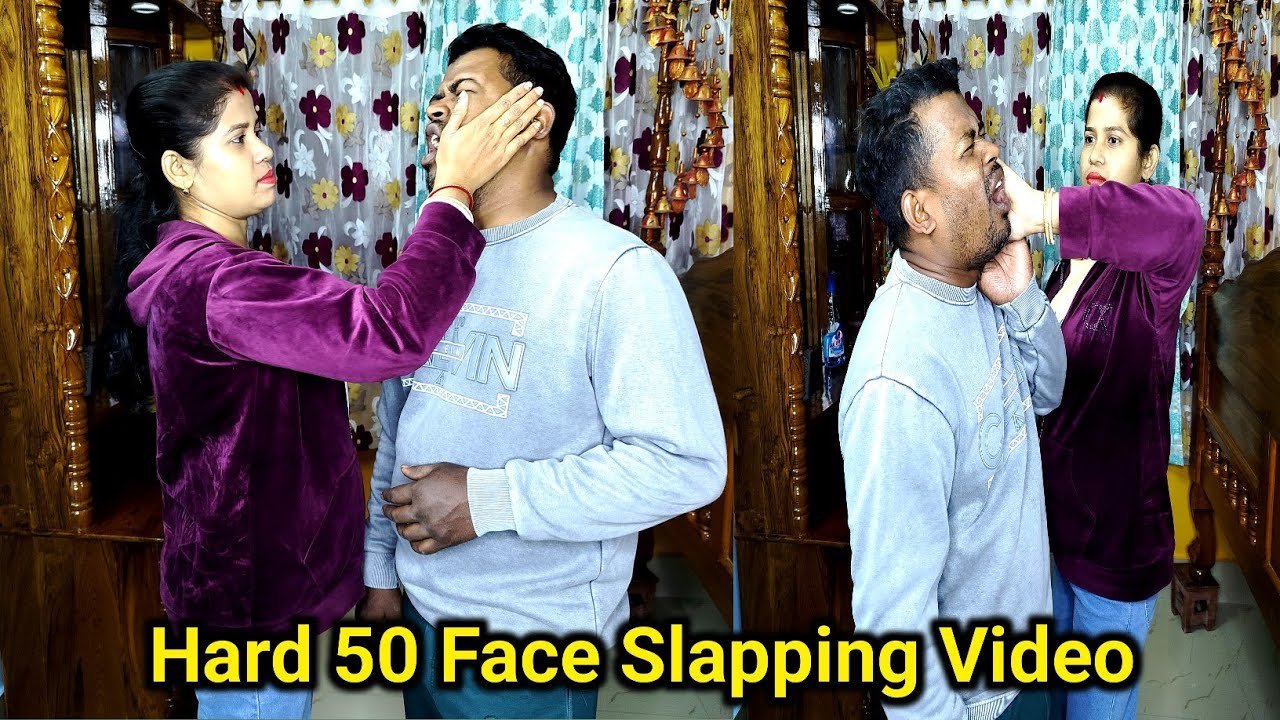 50 Hard Face Slapping Video।। Requested Video।।