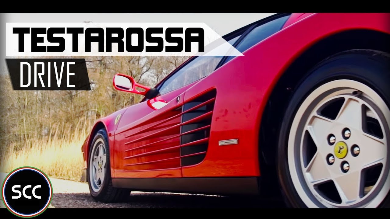 FERRARI TESTAROSSA | Test drive in top gear | Flat V12 engine sounds | SCC TV