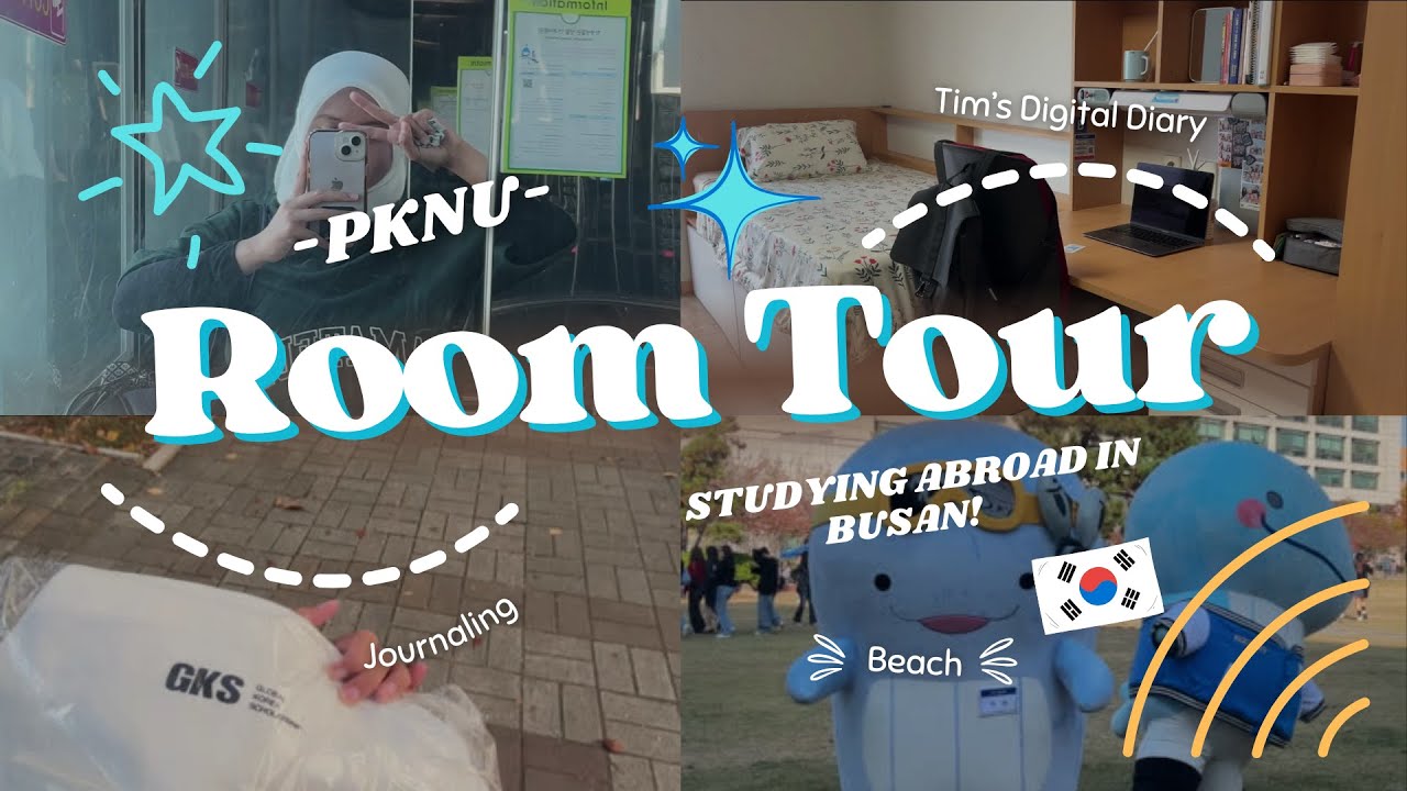 pukyong university dorm tour + studying in busan 🌟