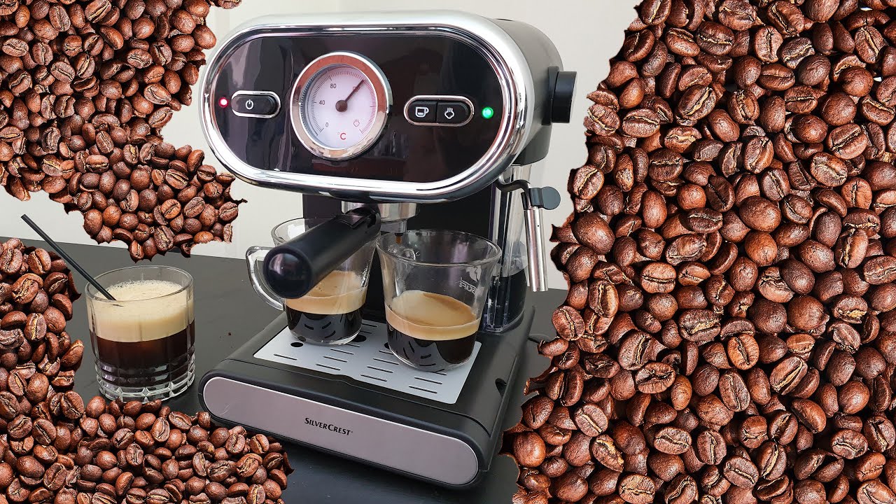 Silvercrest Espresso Machine SEM 1100 B3 Unboxing Testing