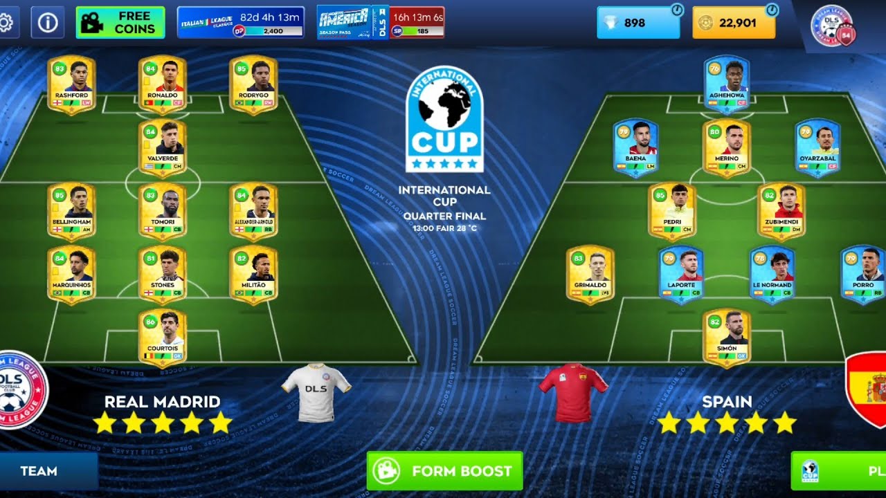 DLS26 REAL MADRID VS SPAIN VS FRANCE