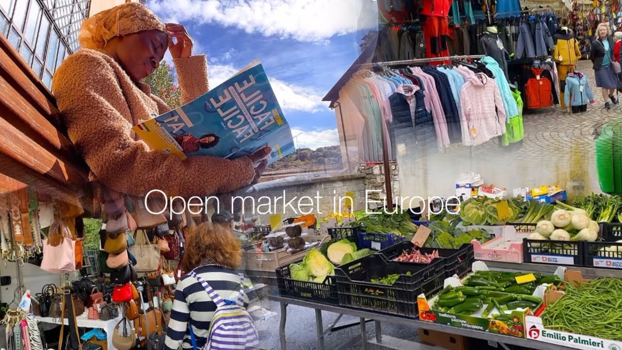 Exploring a local market in Europe 🇪🇺 | Everyday life in Italy