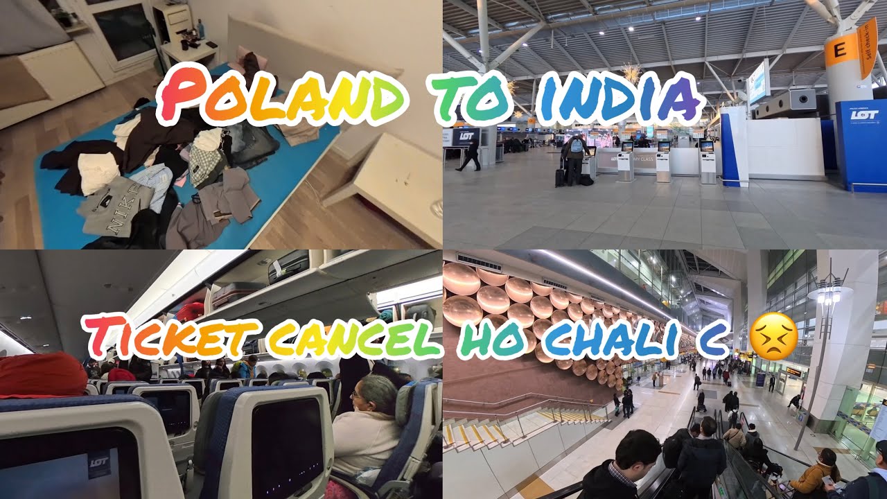 Poland to india journey 1st vlog | ticket cancel ho chali c 😣 | #punjabi #trending #travel #poland 