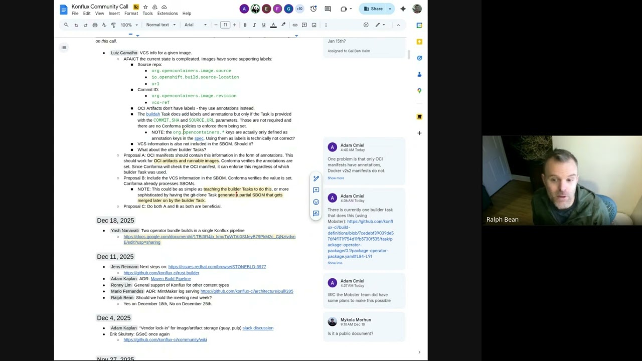 Konflux Community Call, 2026-01-08