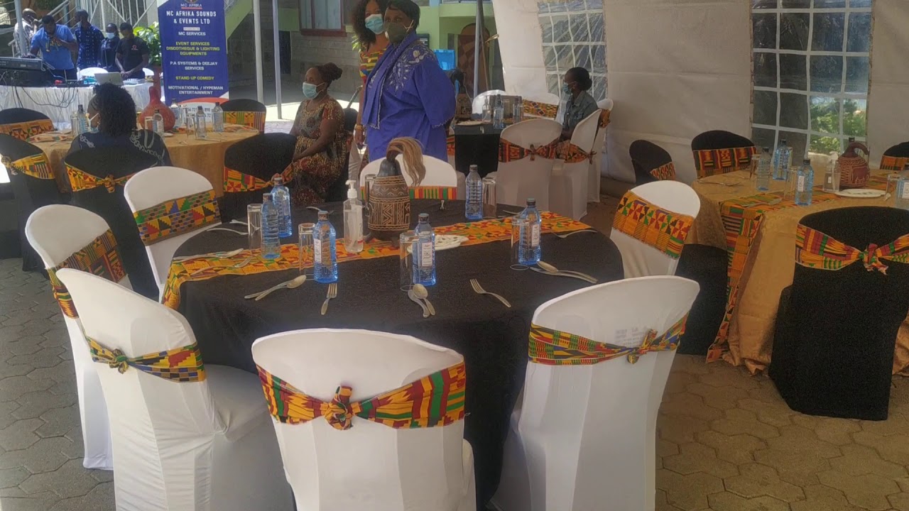 Sue & Peter dowry event African theme set up. Mc afrika Tv.