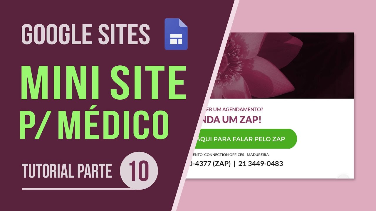 Como Criar um Mini Site Grátis para Médico no Google Sites | TUTORIAL GOOGLE SITES #10