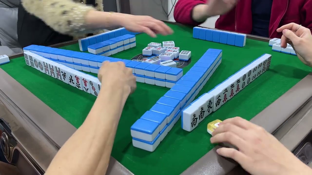 Mahjong284. 廣東牌10番512有花🀄️旺旺局四回之二：包了自九，轉頭自摸隱蔽三元牌十番拎返￼👍🏻