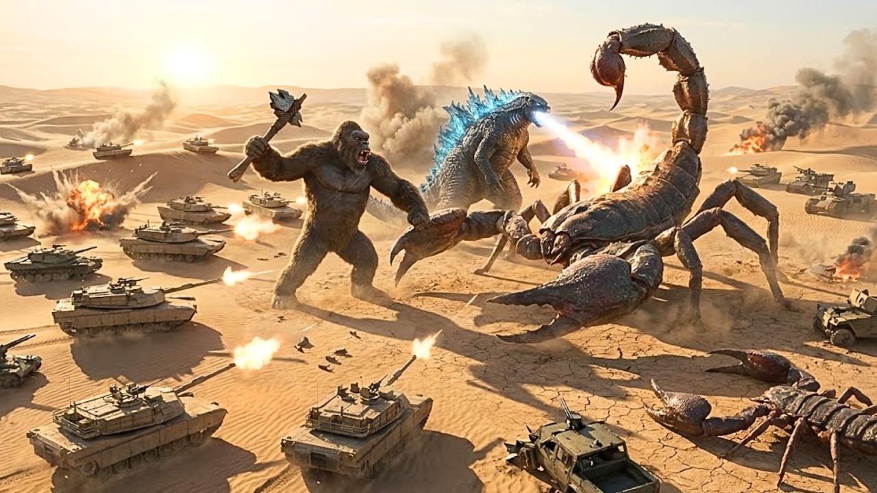 King Kong and Godzilla vs. The Deathstalker Scorpion: Desert Tank Battalion Ambush
