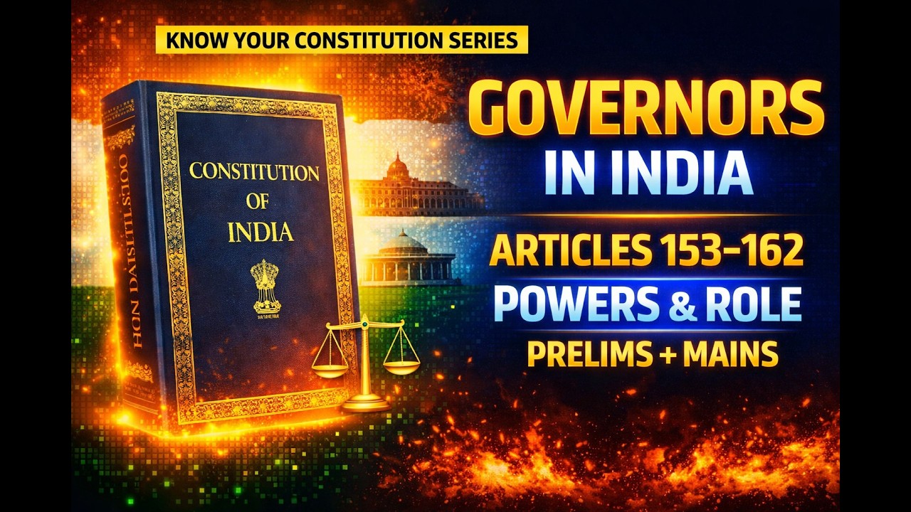 GOVERNORS IN INDIA 🔥 | Constitutional Position, Powers & Controversies | UPSC Polity
