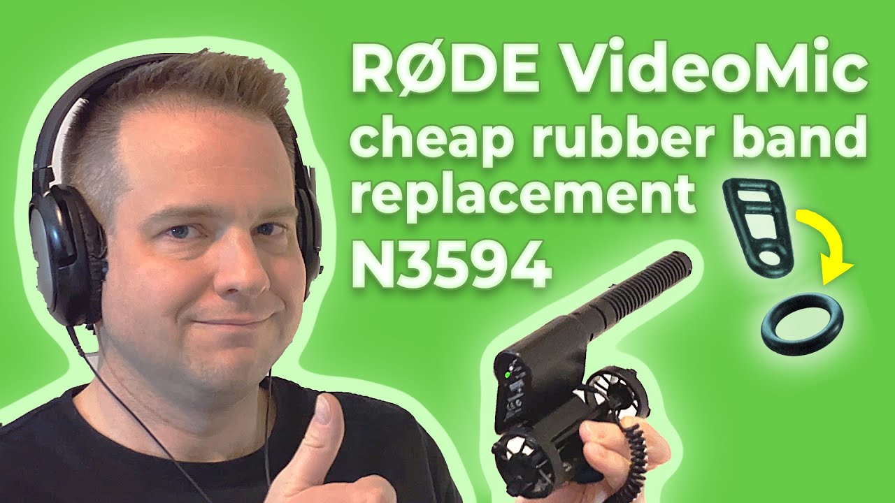 Replace Rode VideoMic rubber bands cheap | N3594 shock mount suspension bands