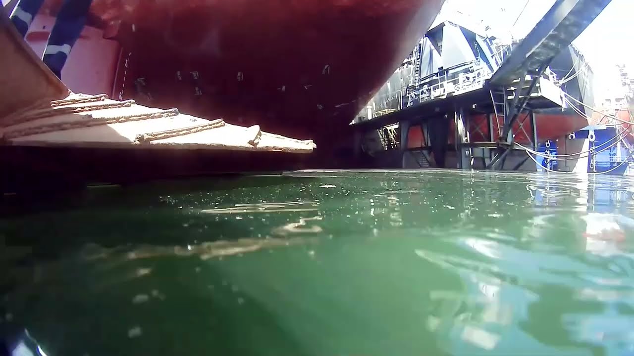 Keel Blocks Control With Rov During Dry Docking