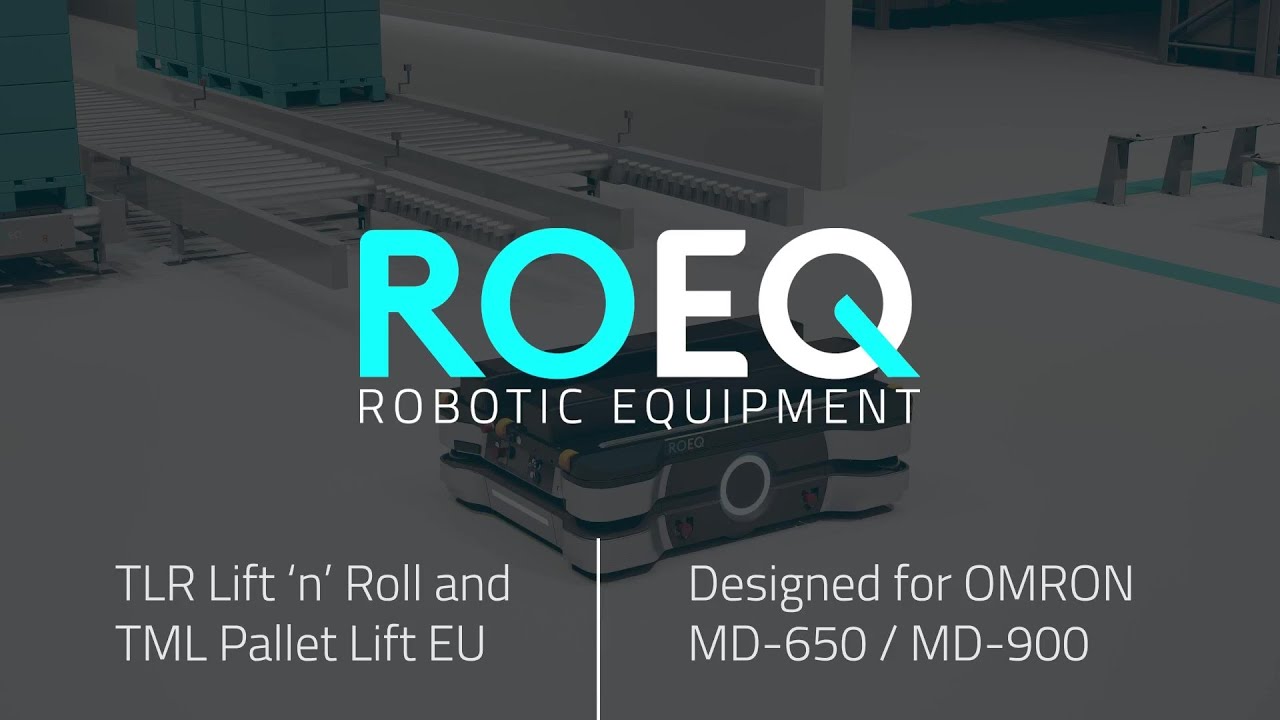 ROEQ TLR740 EU & ROEQ TML Pallet Lift EU for OMRON MD-Series | Workflow Animation