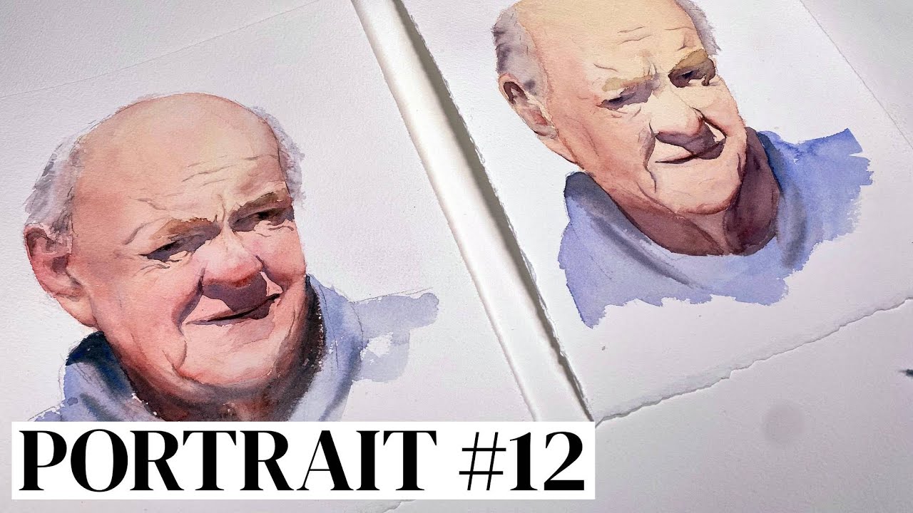 So malst du realistische Falten im Aquarell! - Portrait #12