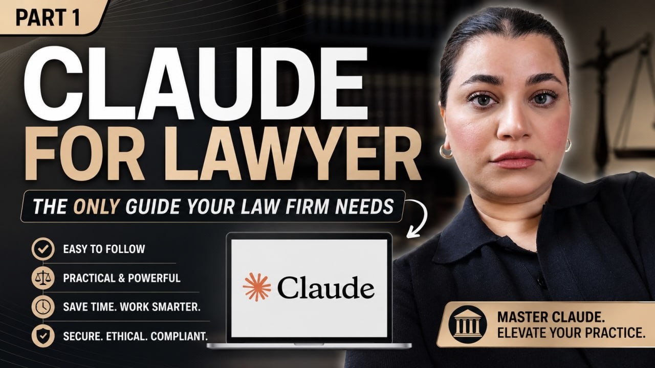 AI for Lawyers: Claude AI Course for Attorneys, Paralegals & Law Firms | Part 1