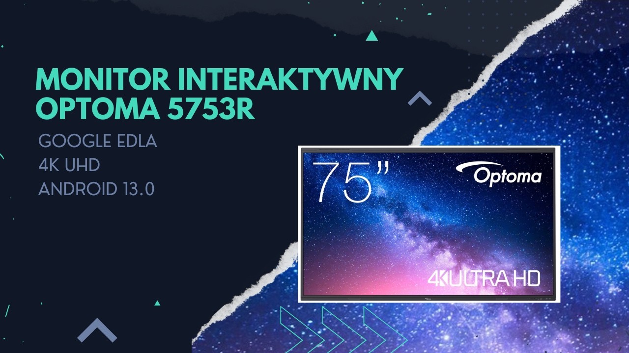 Monitor interaktywny Optoma 5753RK – wybór profesjonalistów