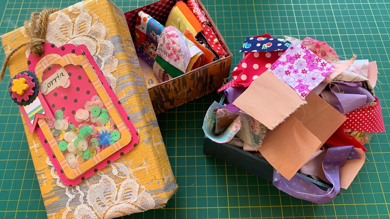 Como organizar pequenos retalhos de tecido / DIY